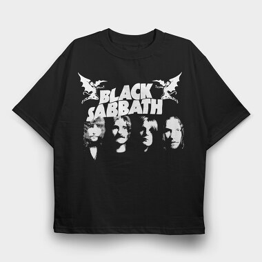 Grunge Faces, Tricou Oversize Barbati (Unisex)
