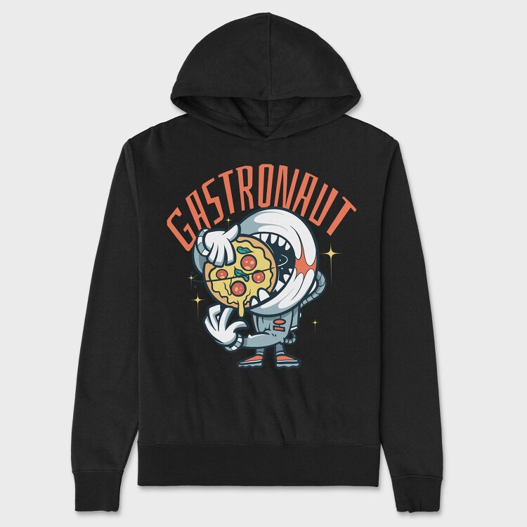 Space Pizza, Hanorac Oversize Barbati (Unisex)