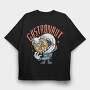 Space Pizza, Tricou Oversize Barbati (Unisex)