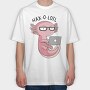 Axolotl Hacker With Computer Haxolotl, Tricou Oversize Barbati (Unisex)