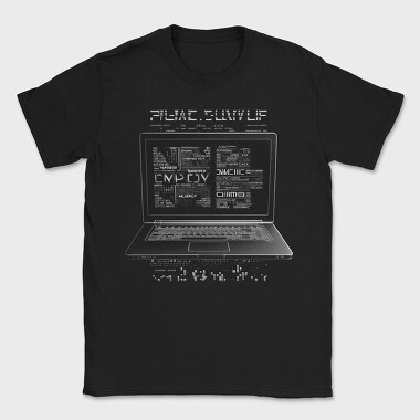 Laptop Programmer Codes, Tricou Barbati (Unisex)