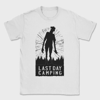Last Day Camping Zombie, Tricou Barbati (Unisex)