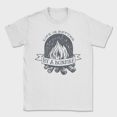 Life Is Better by a Bonfire, Tricou Barbati (Unisex)