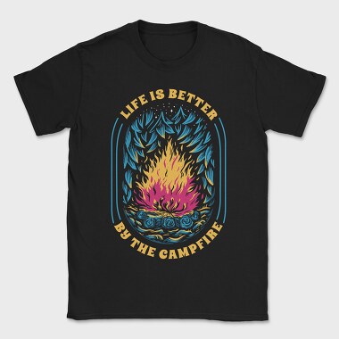 Life Is Better by the Campfire, Tricou Barbati (Unisex)