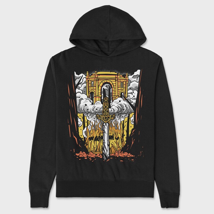 Firecross, Hanorac Oversize Barbati (Unisex)
