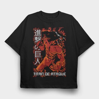Fire Giant, Tricou Oversize Barbati (Unisex)