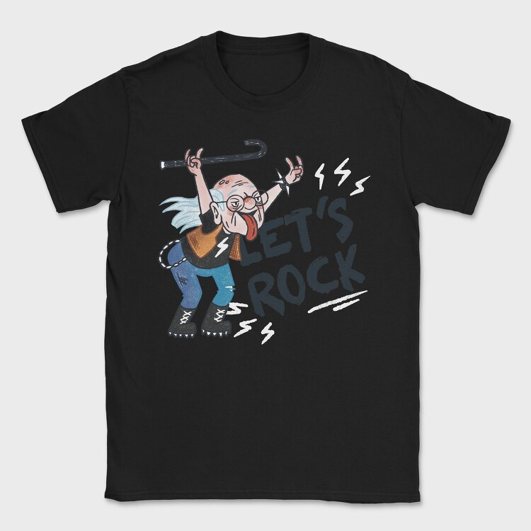 Lets Rock Grandpa, Tricou Barbati (Unisex)