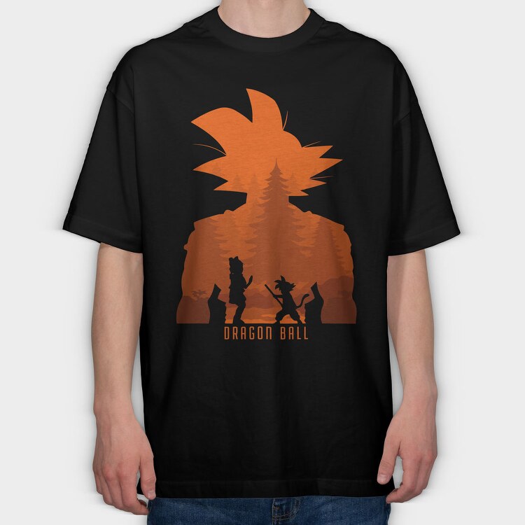 Dragonballz Forest, Tricou Oversize Barbati (Unisex)