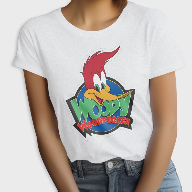 Cartoon Retro Woody Woodpecker 3, Tricou Femei
