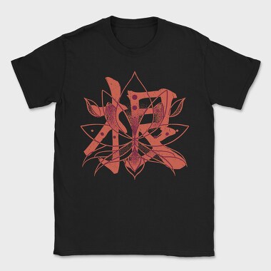 Lotus Flower Red Character Japanese, Tricou Barbati (Unisex)