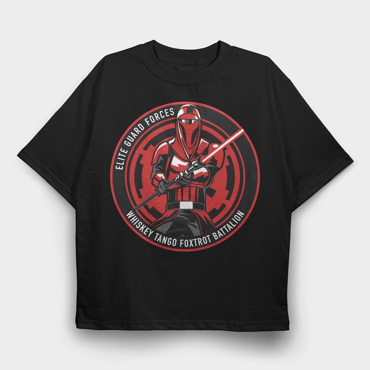 Elite Guard Forces, Tricou Oversize Barbati (Unisex)