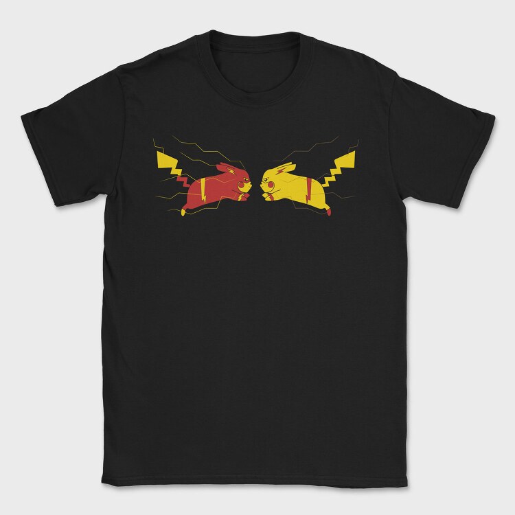 Electric Flash Pikachu, Tricou Barbati (Unisex)