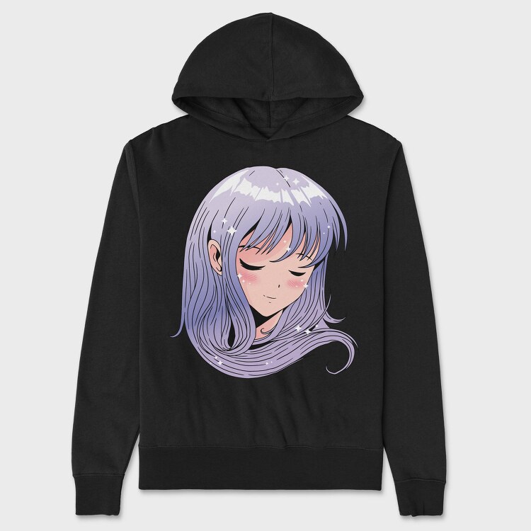 Dreamy Lavender Star, Hanorac Oversize Barbati (Unisex)