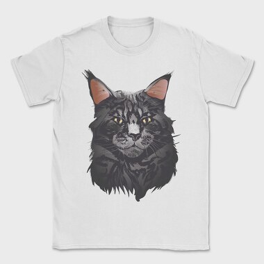 Maine Cat Portrait, Tricou Barbati (Unisex)