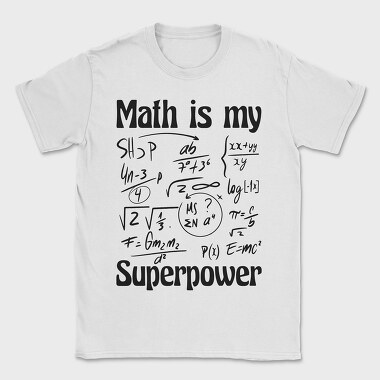 Math Superpower, Tricou Barbati (Unisex)