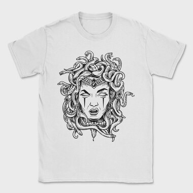 Medusa Head Monochrome, Tricou Barbati (Unisex)