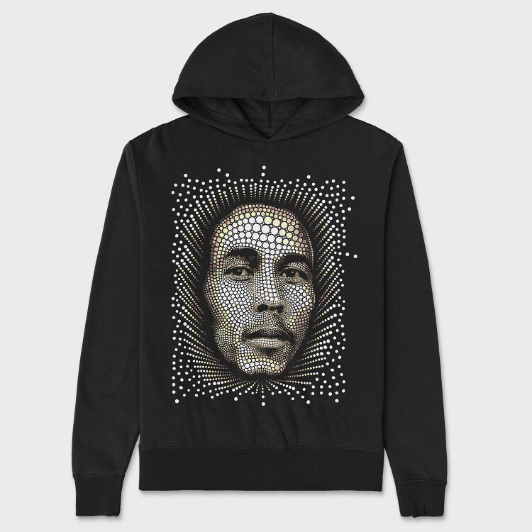 Dot Portrait, Hanorac Oversize Barbati (Unisex)