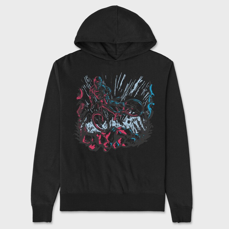Dirt Jump Rider, Hanorac Oversize Barbati (Unisex)