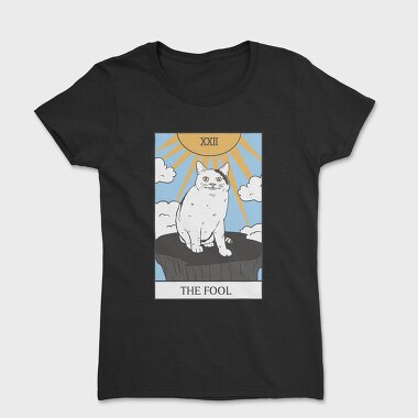 Meme Cat Tarot Card, Tricou Femei