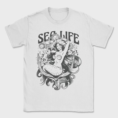 Mermaid Sea Life, Tricou Barbati (Unisex)