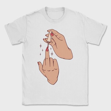 Middle Finger Nail Polish, Tricou Barbati (Unisex)