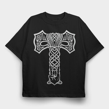 Mjolnir, Tricou Oversize Barbati (Unisex)