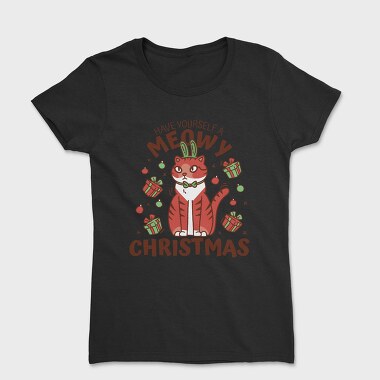 Meowy Christmas, Tricou Femei