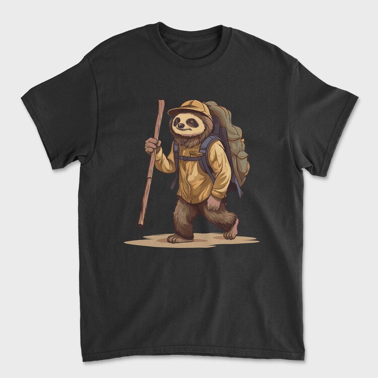 Sloth Hiking, Tricou Barbati (Unisex)