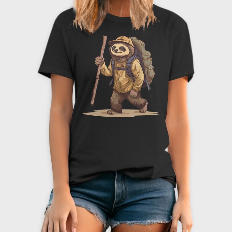 Sloth Hiking, Tricou Barbati (Unisex)