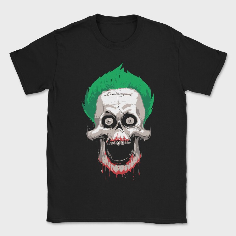 Damaged Joker, Tricou Barbati (Unisex)