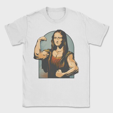 Mona Lisa Lifter, Tricou Barbati (Unisex)