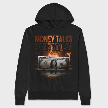 Money Skull Fire Bill, Hanorac Oversize Barbati (Unisex)