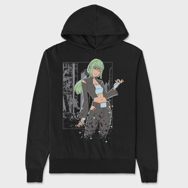 Cyberpunk Rebel, Hanorac Oversize Barbati (Unisex)