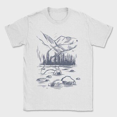 Monochrome Fisherman, Tricou Barbati (Unisex)