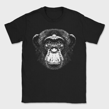 Monochrome Monkey Face, Tricou Barbati (Unisex)