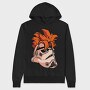 Cyberpunk Fox, Hanorac Oversize Barbati (Unisex)