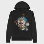 Cyberpunk Cat, Hanorac Oversize Barbati (Unisex)