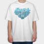Caged Heart Freedom, Tricou Oversize Barbati (Unisex)