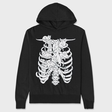 Cat Spine, Hanorac Oversize Barbati (Unisex)