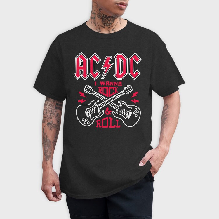 AC DC, Tricou Barbati (Unisex)
