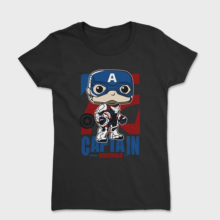Captain America Pop Art, Tricou Femei