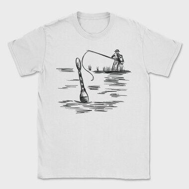 Monochrome Sketch Water, Tricou Barbati (Unisex)
