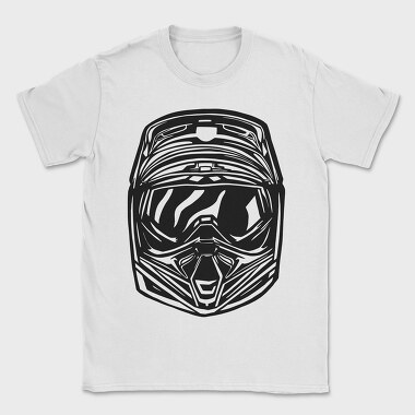 Motocross Helmet, Tricou Barbati (Unisex)