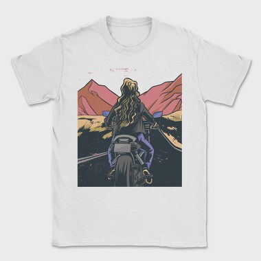 Motorbike Landscape, Tricou Barbati (Unisex)