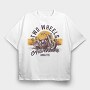 Motorcicle Adventure Two Wheels, Tricou Oversize Barbati (Unisex)