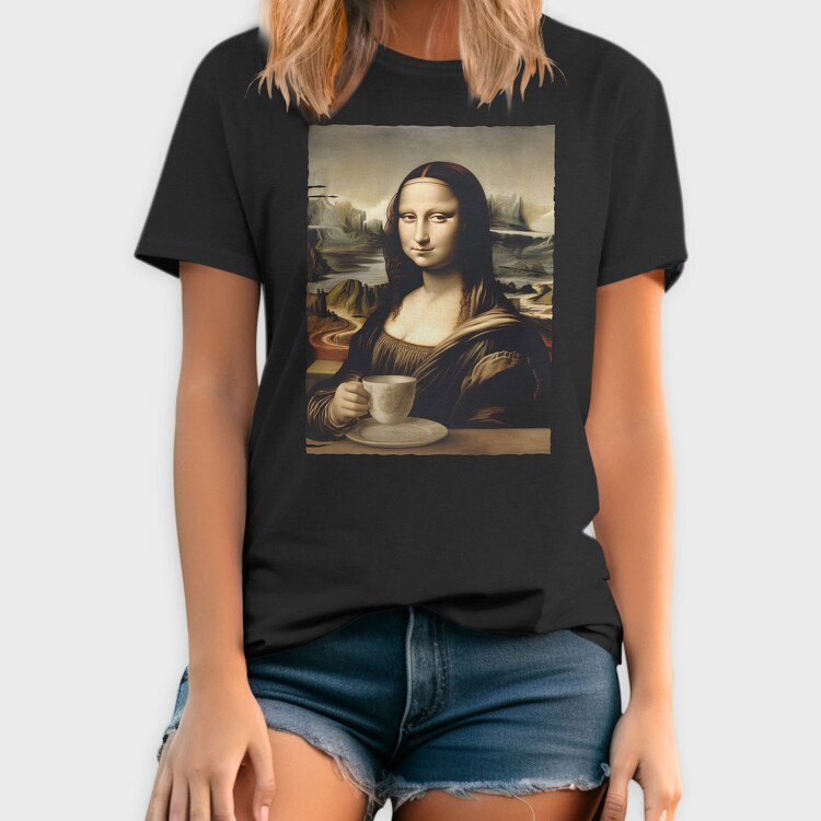 Monalisa Coffee, Tricou Barbati (Unisex)