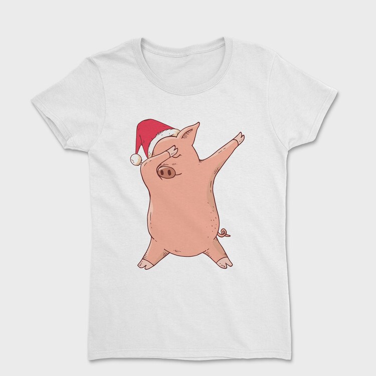 Christmas Pig Dab, Tricou Femei