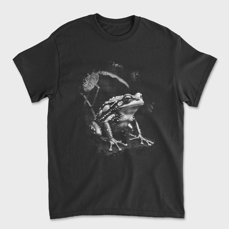Realistic Frog in Nature, Tricou Barbati (Unisex)