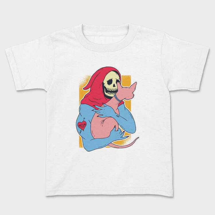 Skeleton Sphynx Cat, Tricou Copii