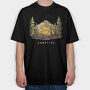Campfire 3, Tricou Oversize Barbati (Unisex)